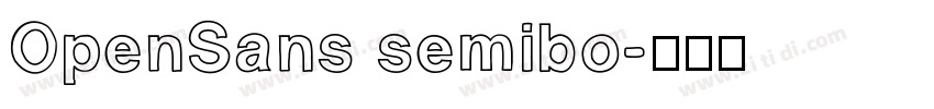 OpenSans semibo字体转换